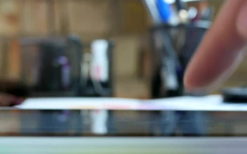 Video Stock Person Typing With The Finger On A Tablet Free