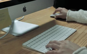 Video Stock Person With Glasses Working On A Desktop Computer Free