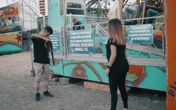 Video Stock Photographer Shooting At The Fair Free