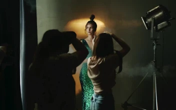 Video Stock Photographers Shoot Model In Studio With Smoky Lights Free