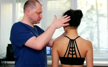 Video Stock Physiotherapist Moving The Neck Of A Female Patient Free