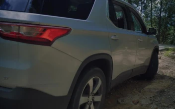 Video Stock Pickup Truck Leaves On A Road In A Forest Free
