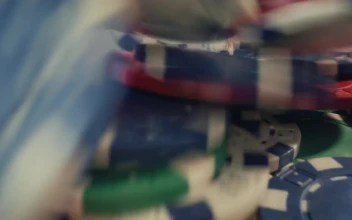 Video Stock Pile Of Chips And Dice On A Gaming Table Free