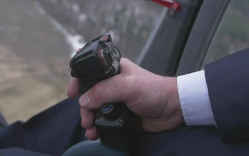 Video Stock Pilot Holding The Controls Of A Helicopter Free