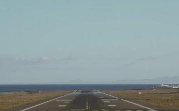 Video Stock Plane Landing At A Coastal Airport Free
