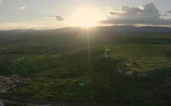 Video Stock Plateau In The Middle Of A Large Meadow Aerial Shot  Large Free
