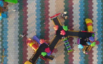 Video Stock Playground In The Middle Of A Big Empty Space Free