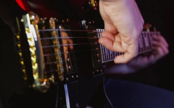Video Stock Playing An Electric Guitar In Store Free