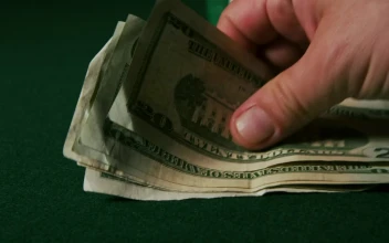 Video Stock Playing Cards Over Money Free