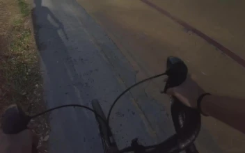 Video Stock Point Of View Of A Cyclist Competing On A Track Free
