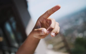 Video Stock Pointing From A Balcony Free