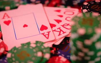 Video Stock Poker Cards Surrounded By Casino Chips Free
