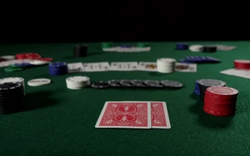 Video Stock Poker Player Checking Their Cards Free