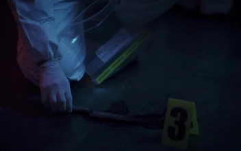 Video Stock Police Forensic Guarding Evidence At A Crime Scene Free