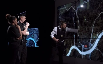 Video Stock Police Officers Watching An Alert On A Map Free