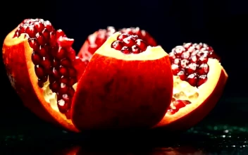 Video Stock Pomegranate Rotating Free