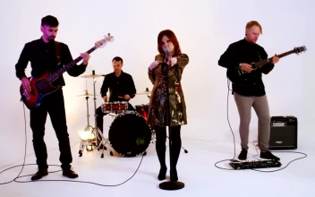 Video Stock Pop Band Performing At A Photo Studio Free