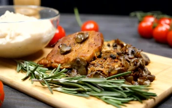 Video Stock Pork Chops With Mushrooms In A Restaurant Free