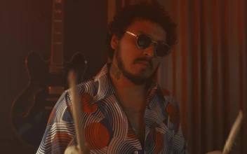 Video Stock Portrait Of A Drummer Playing In A Recording Studio Free