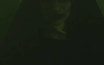 Video Stock Portrait Of A Ghostly Nun In A Dark Place Free