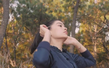 Video Stock Portrait Of A Girl Warming Up Before Exercising Free