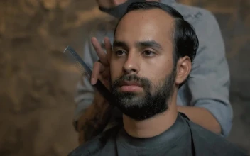Video Stock Portrait Of A Man During A Haircut Free