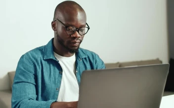 Video Stock Portrait Of Man Working From Home Free