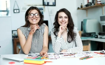 Video Stock Portrait Of Two Young Architects At Their Office Free
