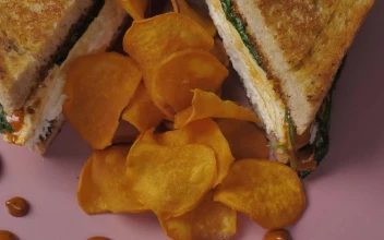 Video Stock Potato Chips And A Half Roasted Sandwich Free