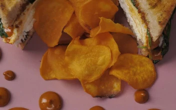 Video Stock Potato Chips And A Halved Sandwich Free