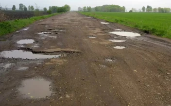 Video Stock Potholes In A Rural Road Free