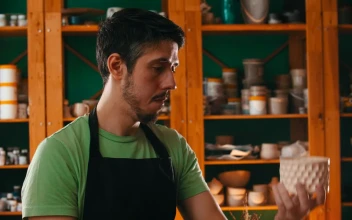 Video Stock Pottery Master Examining A Clay Pot Free