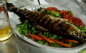 Video Stock Pouring A Sauce On Cooked Fish Free