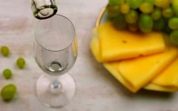 Video Stock Pouring White Wine And A Plate Of Cheese Snacks Free