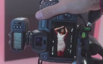 Video Stock Pov Of A Photographer In A Session With A Model Free