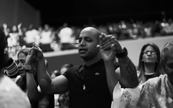 Video Stock Praying People Holding Hands Black And White Shot Free