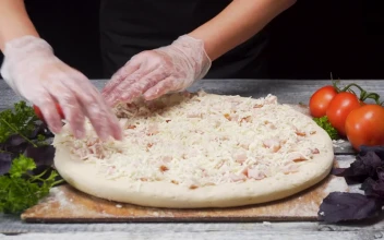 Video Stock Preparing A Cheese Pizza Free