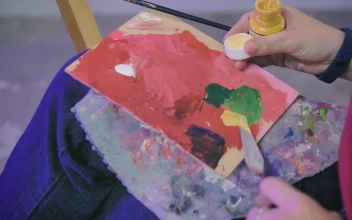 Video Stock Preparing A Color Tone With Paint On A Palette Free