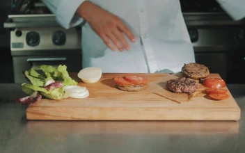 Video Stock Preparing A Hamburger In A Kitchen Free