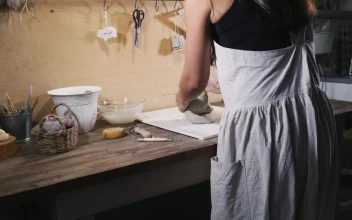 Video Stock Preparing Pottery Clay On The Table Free