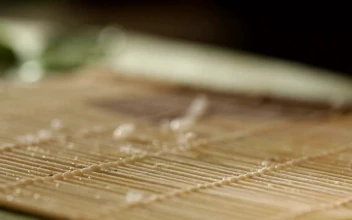 Video Stock Preparing Rice With A Plastic Shape Free