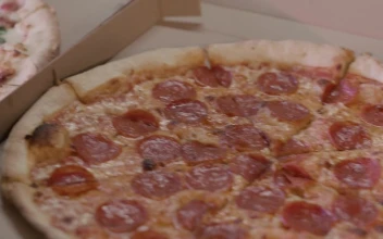 Video Stock Presentation Of Two Flavors Of Pizza Free