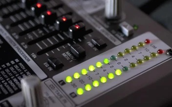 Video Stock Professional Audio Console Mixer With Led Lights Free