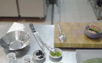 Video Stock Professional Kitchen With Cutlery And Chopping Board Free
