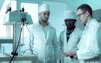 Video Stock Professor Showing Students A Lab Procedure Free