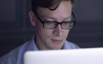 Video Stock Programmer Working Late Into The Night Free