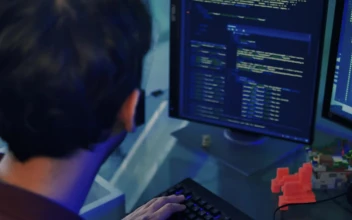 Video Stock Programmer Working With Codes On A Computer Free