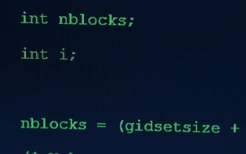 Video Stock Programming Codes Close Up On A Screen Free