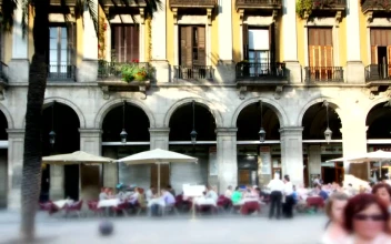 Video Stock Public Plaza Surrounded By European Style Buildings Free