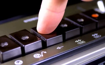 Video Stock Pushing The Play Button On A Vintage Tape Recorder Free